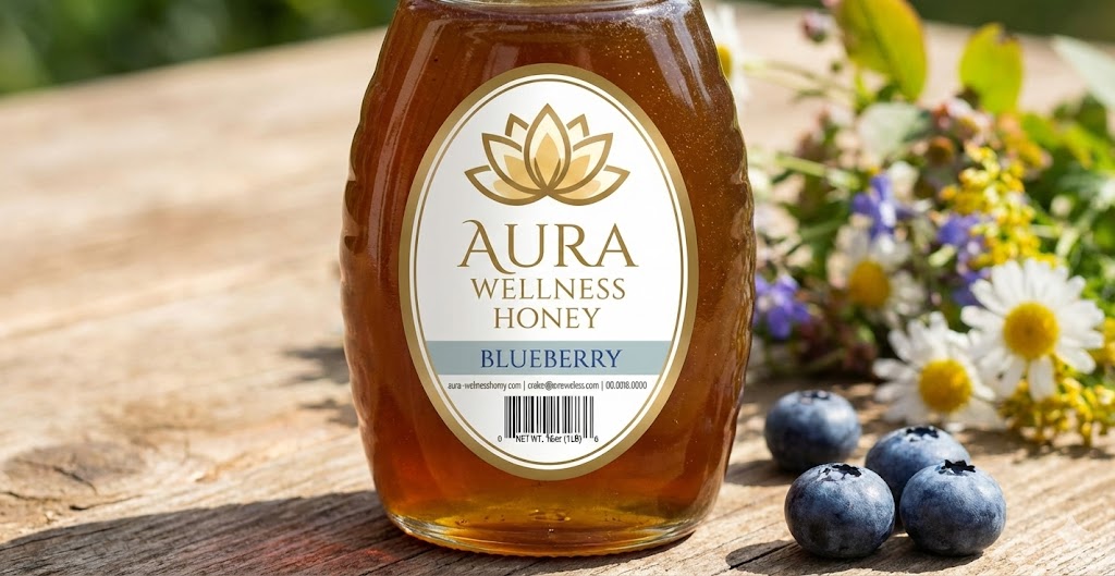 Aura Wellness Blueberry Honey 2lb