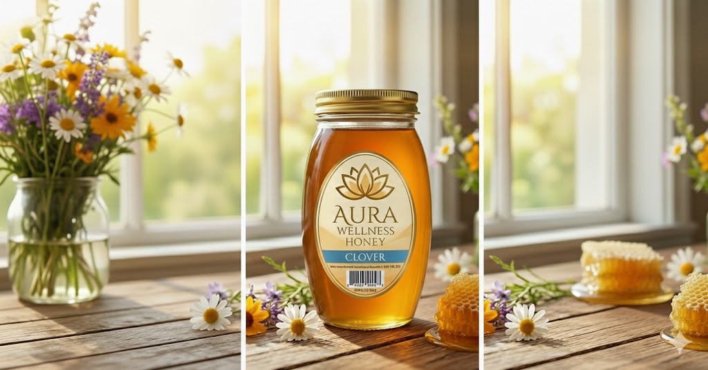 Aura Wellness Clover Honey 2lb