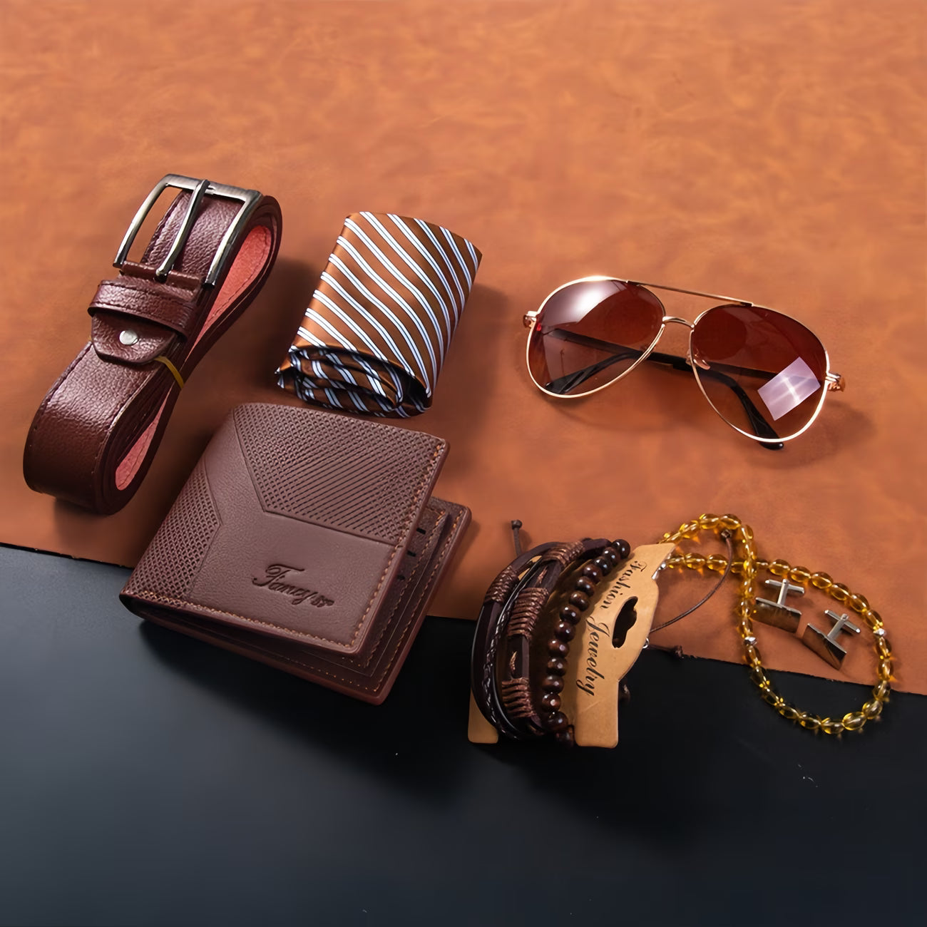 Men's Valentine's Luxury Gift Box - 6-Piece Accessory Set