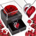 I Love You Forever Rose & Heart Necklace Gift Set