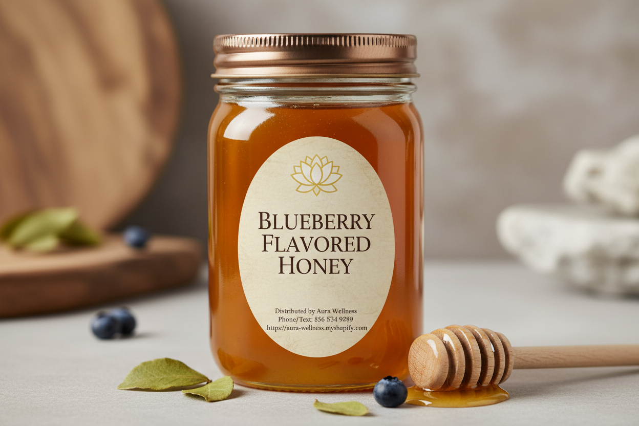 Aura Wellness Blueberry Honey 8oz