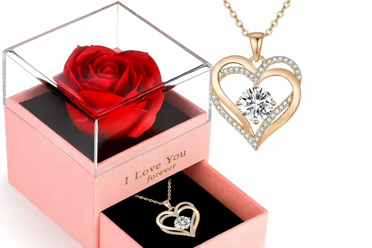 Generate another image from the selected with "I Love You forever" text